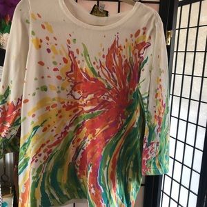 Bob Mackie multicolor sweater.